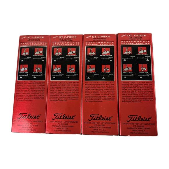 Titleist DT 2-Piece #1 Golf Balls ~ One Dozen ~ NEW ~ Unopened ~ Sponsor Logo - Picture 3 of 6